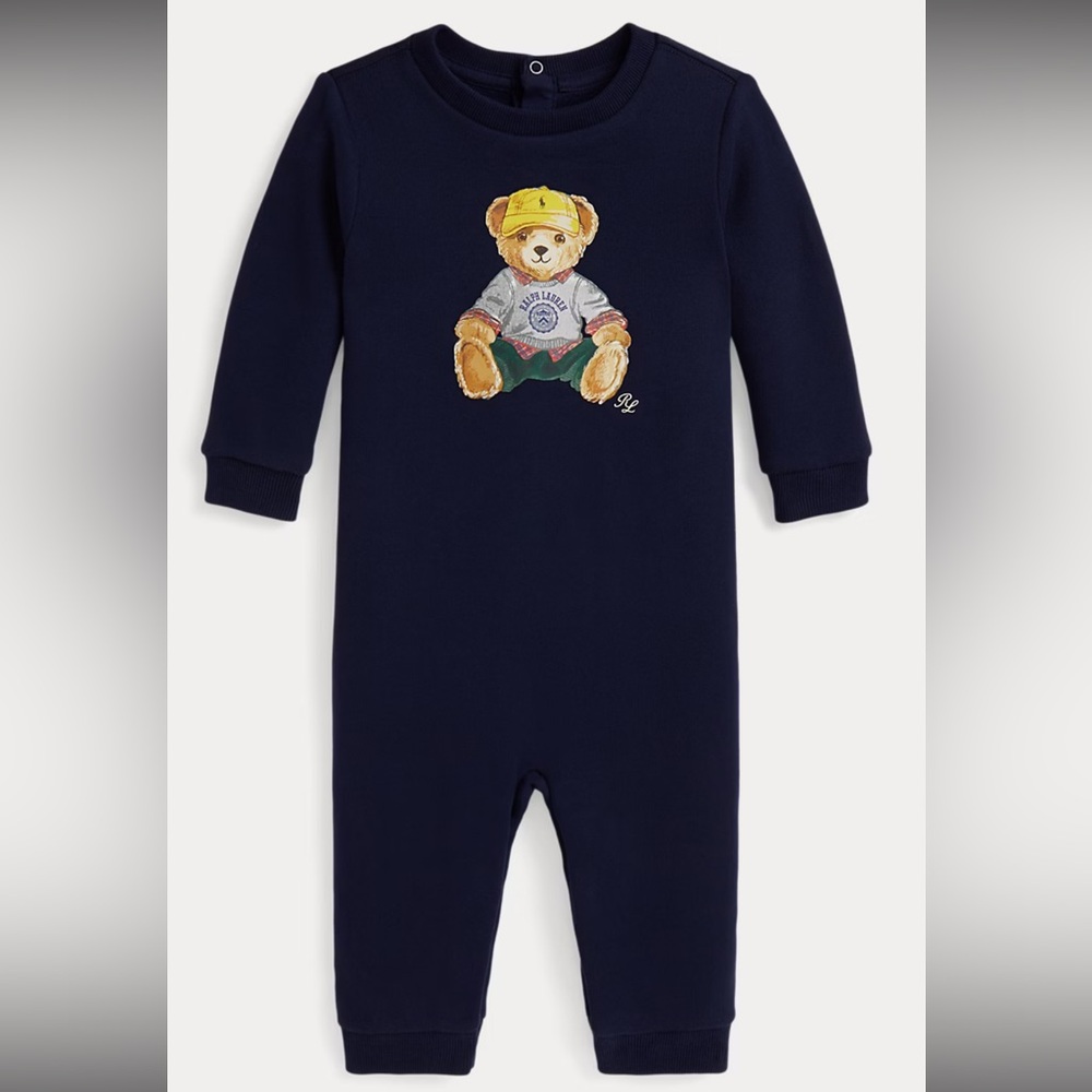 Polo Ralph Lauren Baby Boys Fleece Knit Coverall - Picture 2 of 3